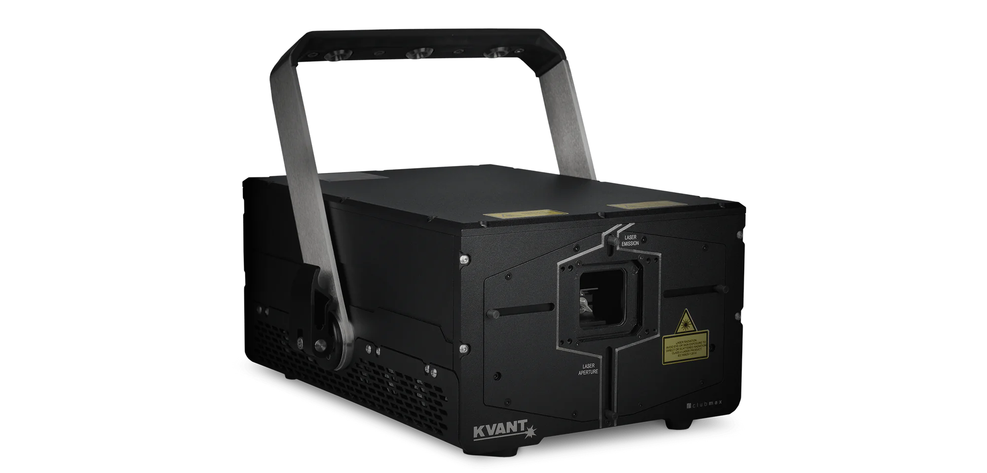 IP65-rated Kvant laser system for outdoor event rental with weatherproof housing